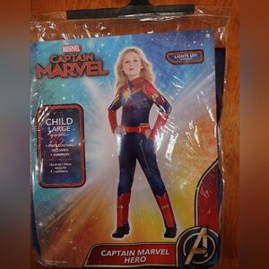 Captain Marvel Costume - Captain Marvel Lights UP!!  Child's Large